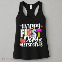 Cute Happy First Day #Lets Do This Women's Tank Top thumb 3