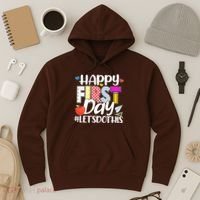 Cute Happy First Day #Lets Do This Hoodie thumb 3