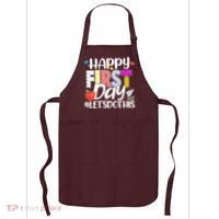 Cute Happy First Day #Lets Do This Apron thumb 0