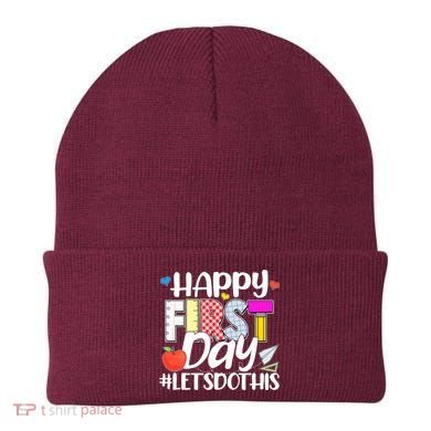 Cute Happy First Day #Lets Do This Beanie