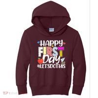 Cute Happy First Day #Lets Do This Kids Hoodie thumb 0