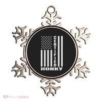 Certified Honky Funny Redneck Hillbilly Meaningful Gift Ornament thumb 0