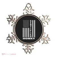 Certified Honky Funny Redneck Hillbilly Meaningful Gift Ornament thumb 0