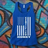 Certified Honky Funny Redneck Hillbilly Meaningful Gift Women's Tank Top thumb 3