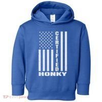 Certified Honky Funny Redneck Hillbilly Meaningful Gift Toddler Hoodie thumb 0