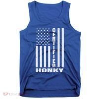 Certified Honky Funny Redneck Hillbilly Meaningful Gift Tank Top thumb 0