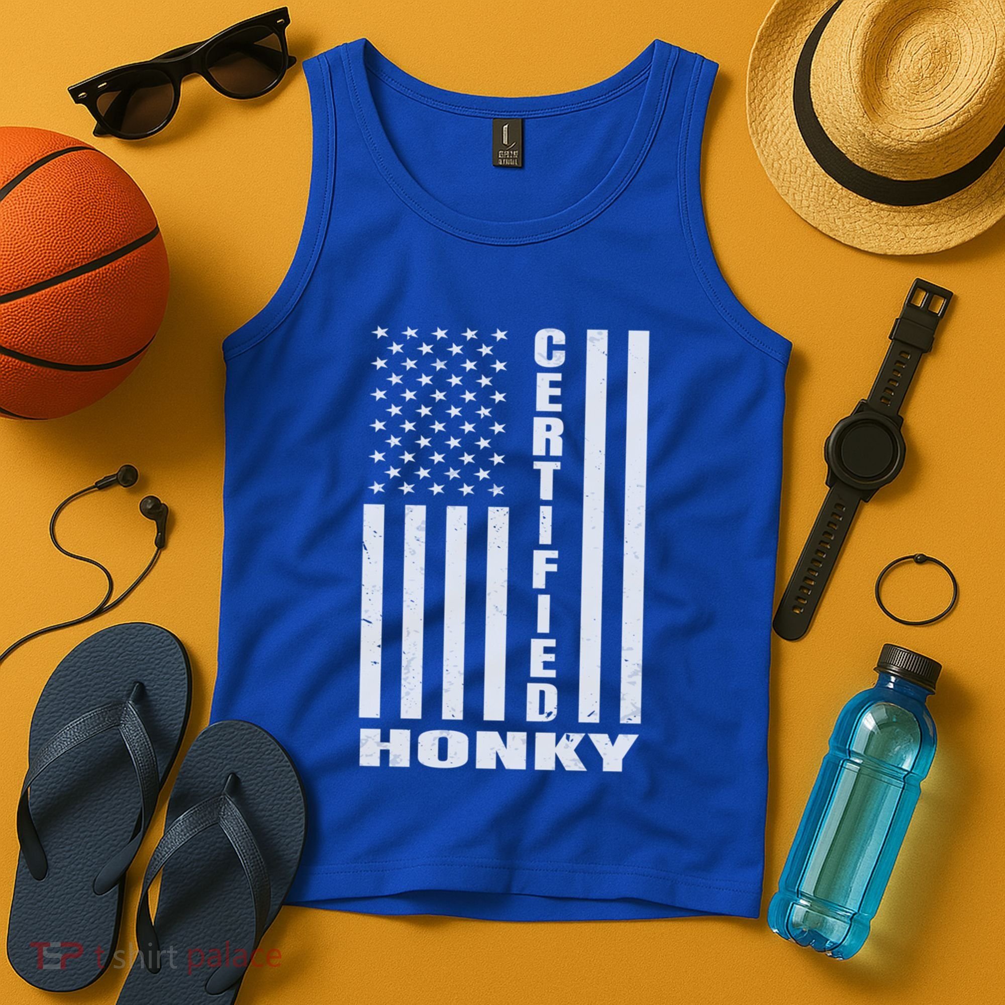 Certified Honky Funny Redneck Hillbilly Meaningful Gift Tank Top