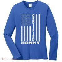 Certified Honky Funny Redneck Hillbilly Meaningful Gift Women's Long Sleeve Shirt thumb 0