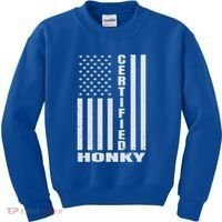 Certified Honky Funny Redneck Hillbilly Meaningful Gift Kids Sweatshirt thumb 0