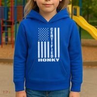 Certified Honky Funny Redneck Hillbilly Meaningful Gift Kids Hoodie thumb 3