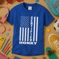Certified Honky Funny Redneck Hillbilly Meaningful Gift Kids T-Shirt thumb 3