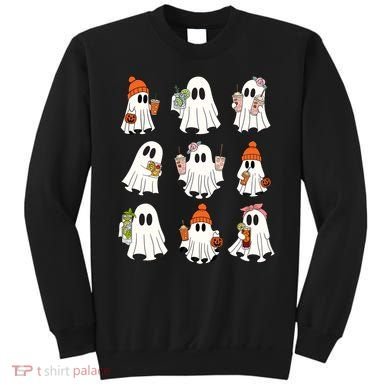 Cute Halloween Ghost Vibes Spooky Autumn Gift Sweatshirt