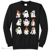 Cute Halloween Ghost Vibes Spooky Autumn Gift Sweatshirt thumb 0