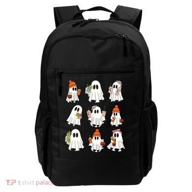 Cute Halloween Ghost Vibes Spooky Autumn Gift Backpack