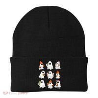 Cute Halloween Ghost Vibes Spooky Autumn Gift Beanie thumb 0