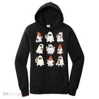 Cute Halloween Ghost Vibes Spooky Autumn Gift Women's Hoodie thumb 0
