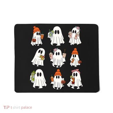 Cute Halloween Ghost Vibes Spooky Autumn Gift Mousepad