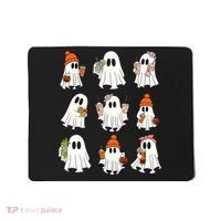 Cute Halloween Ghost Vibes Spooky Autumn Gift Mousepad thumb 0