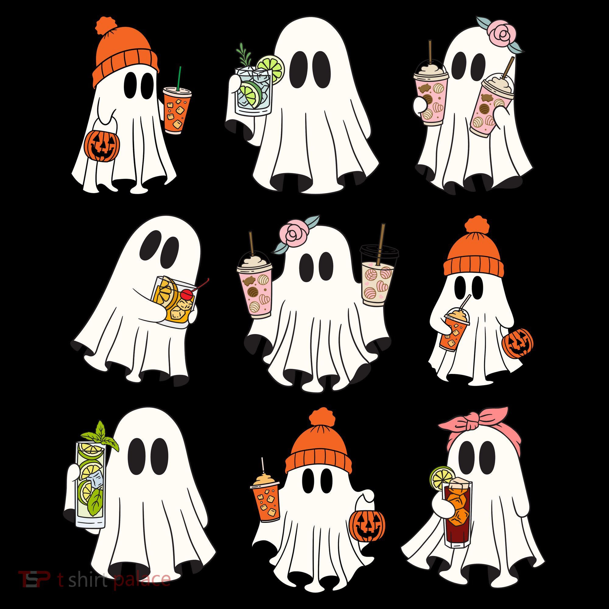 Cute Halloween Ghost Vibes Spooky Autumn Gift Women's Tank Top