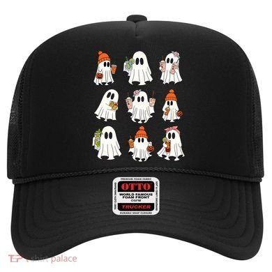 Cute Halloween Ghost Vibes Spooky Autumn Gift Hat