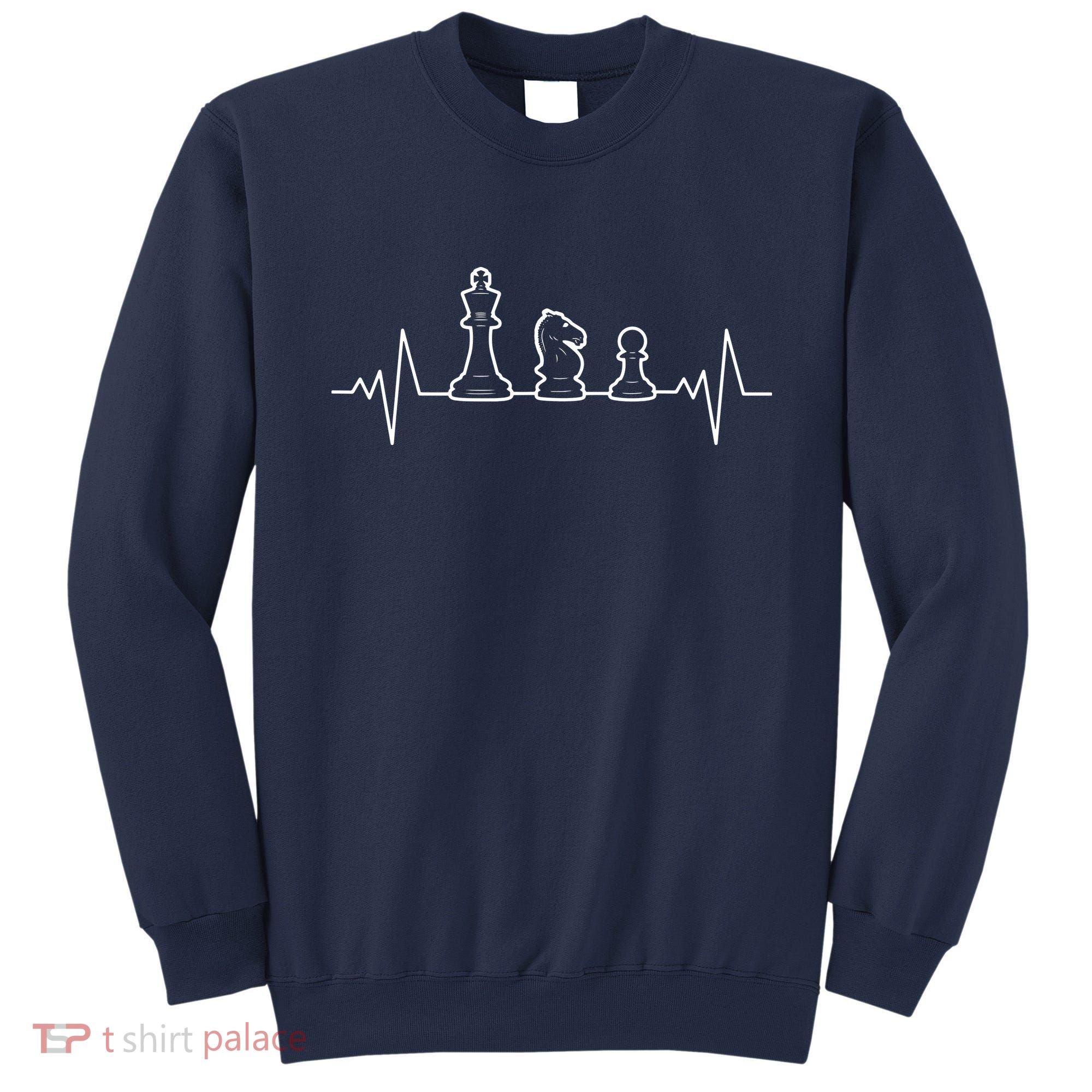 Chess Heartbeat | Gift Chess Master | Chess Club Sweatshirt