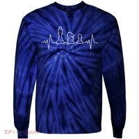 Chess Heartbeat | Gift Chess Master | Chess Club Tie-Dye Long Sleeve Shirt thumb 0