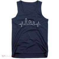 Chess Heartbeat | Gift Chess Master | Chess Club Tank Top thumb 0