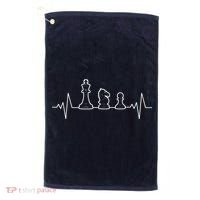 Chess Heartbeat | Gift Chess Master | Chess Club Golf Towel thumb 0