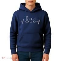 Chess Heartbeat | Gift Chess Master | Chess Club Kids Hoodie thumb 4