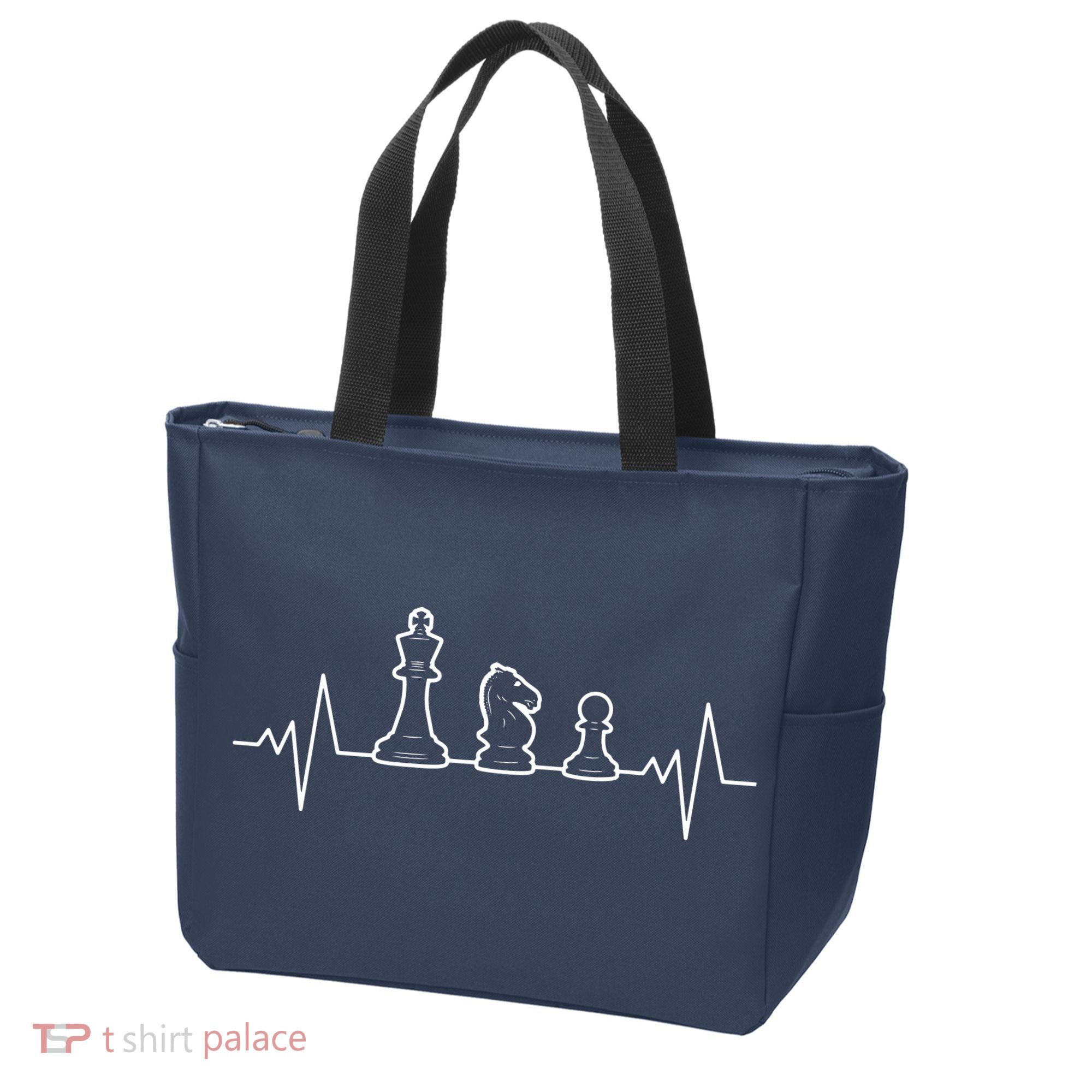 Chess Heartbeat | Gift Chess Master | Chess Club Tote Bag