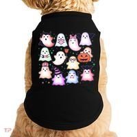 Cute Halloween Ghosts Doggie Tank thumb 0