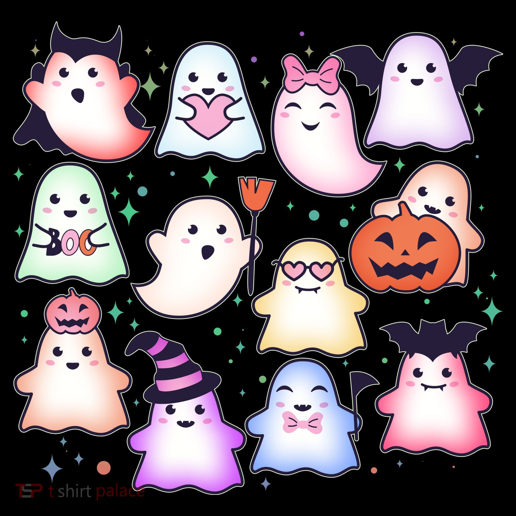 Cute Halloween Ghosts Ornament