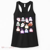 Cute Halloween Ghosts Women's Tank Top thumb 0