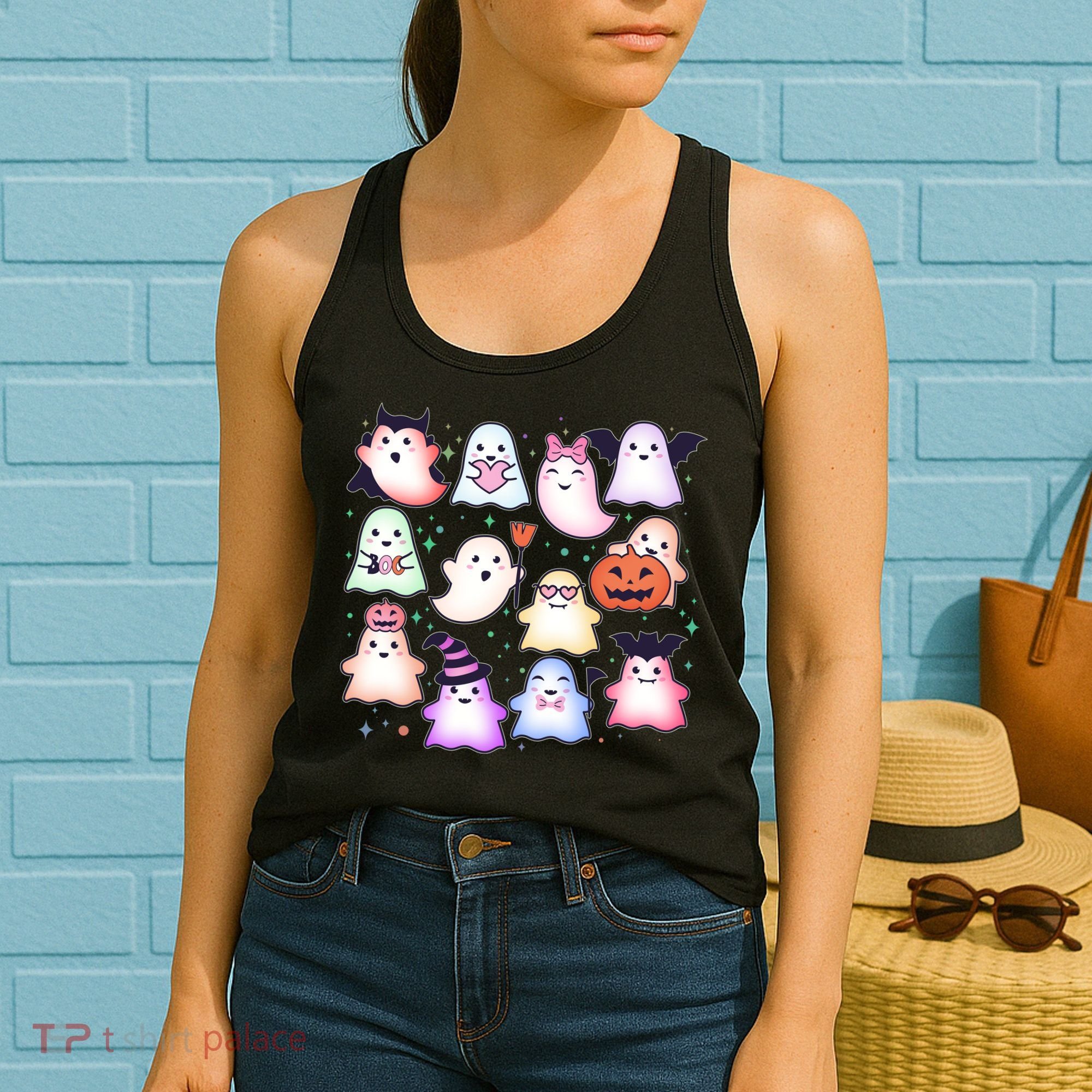 Cute Halloween Ghosts Women's Tank Top