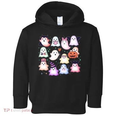 Cute Halloween Ghosts Toddler Hoodie