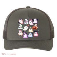 Cute Halloween Ghosts Yupoong Adult 5-Panel Trucker Hat thumb 0