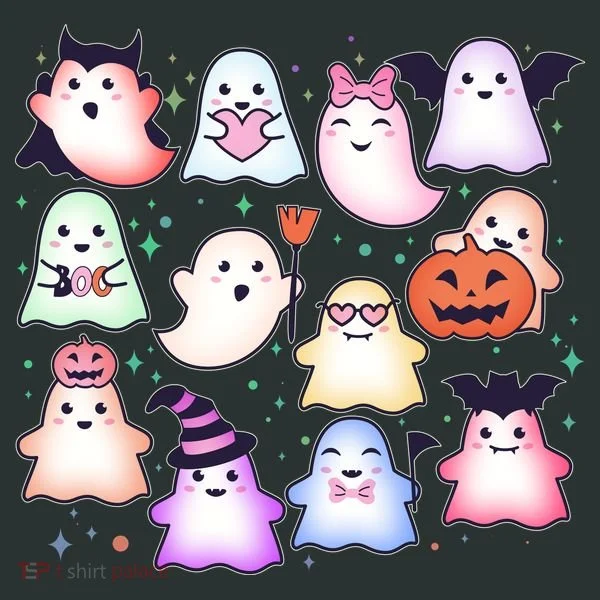 Cute Halloween Ghosts T-Shirt