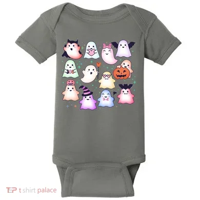 Cute Halloween Ghosts Baby Bodysuit