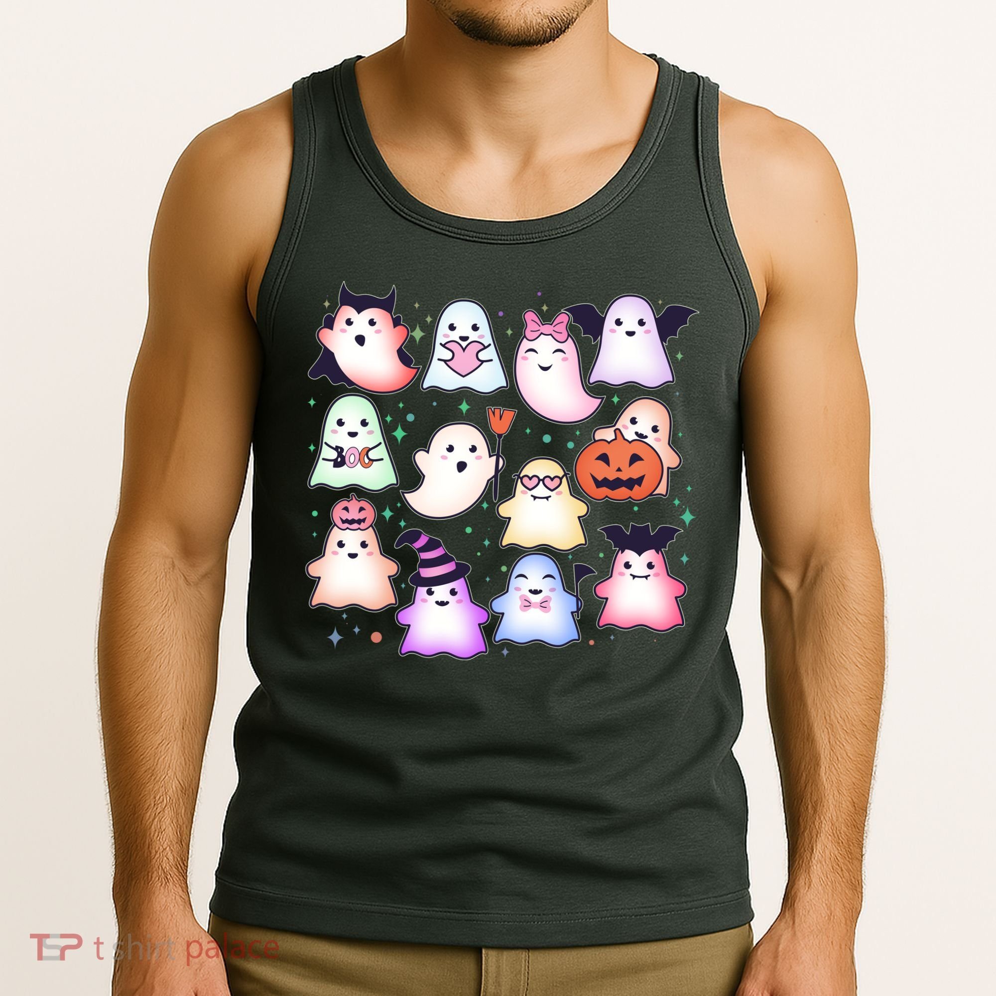 Cute Halloween Ghosts Tank Top