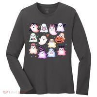 Cute Halloween Ghosts Women's Long Sleeve Shirt thumb 0
