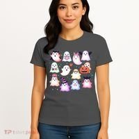 Cute Halloween Ghosts Women's T-Shirt thumb 4