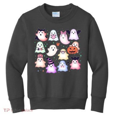 Cute Halloween Ghosts Kids Sweatshirt