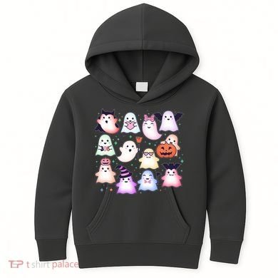 Cute Halloween Ghosts Kids Hoodie