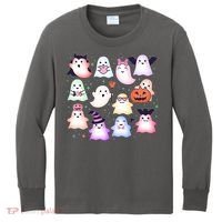 Cute Halloween Ghosts Kids Long Sleeve Shirt thumb 0