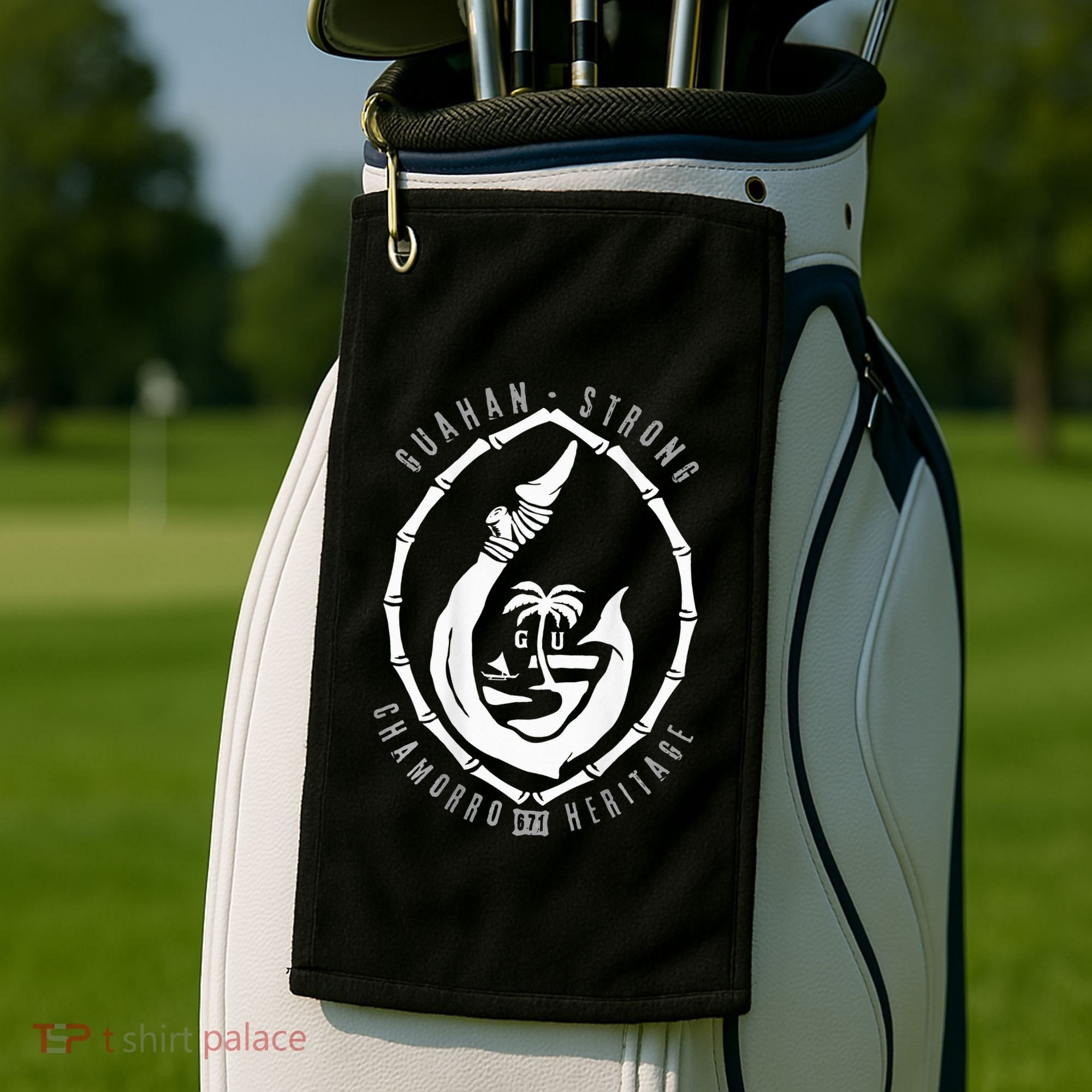 Chomorro Hook Gu Seal 671 Guam Golf Towel