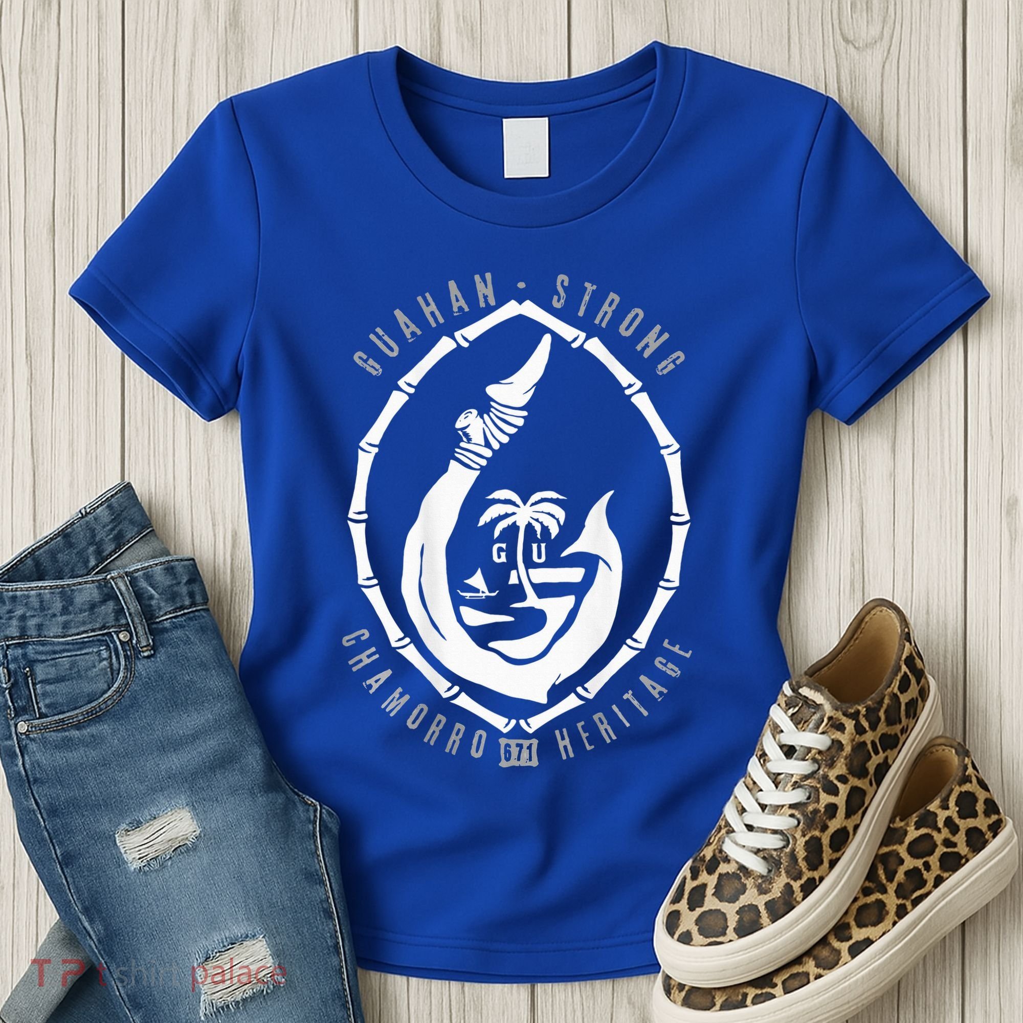 Chomorro Hook Gu Seal 671 Guam Women's T-Shirt