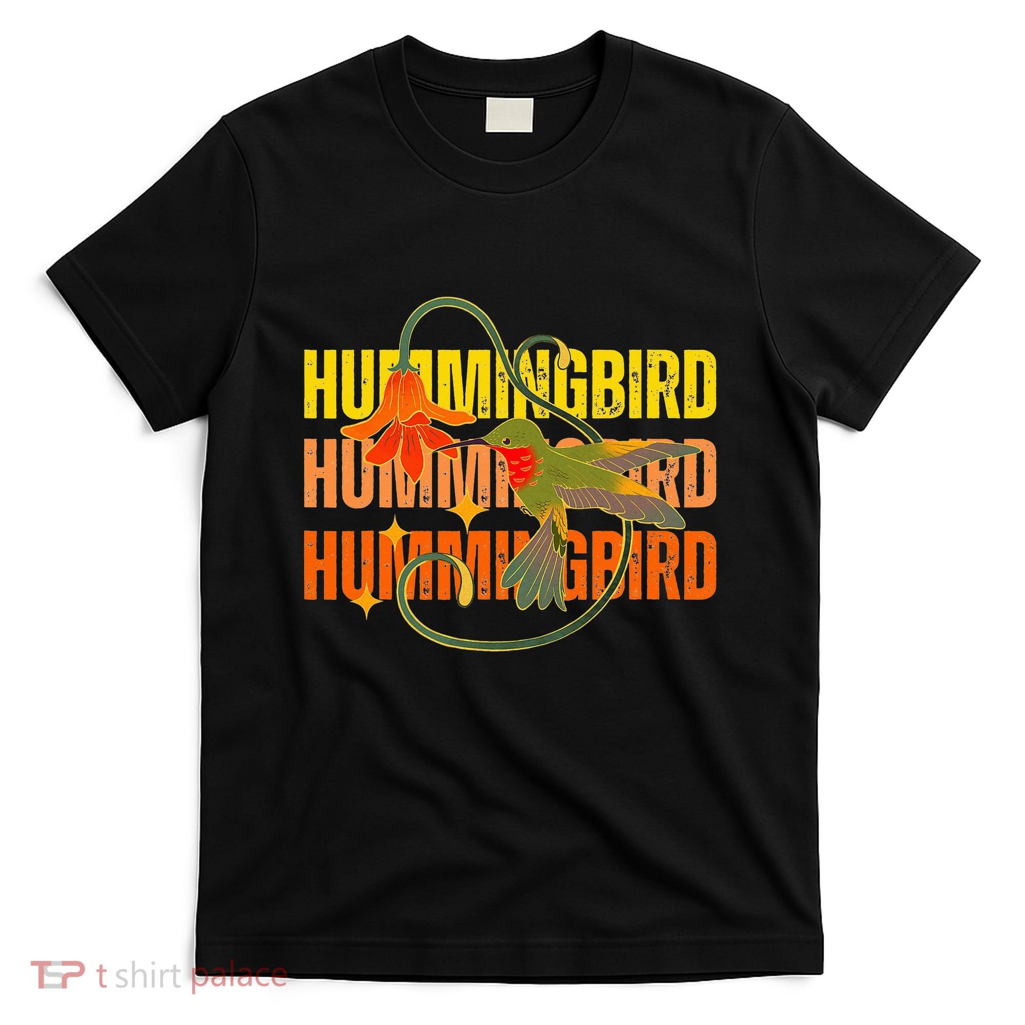 Cute Hummingbird Gift Retro Wo Vintage Hummingbird Tee T-Shirt