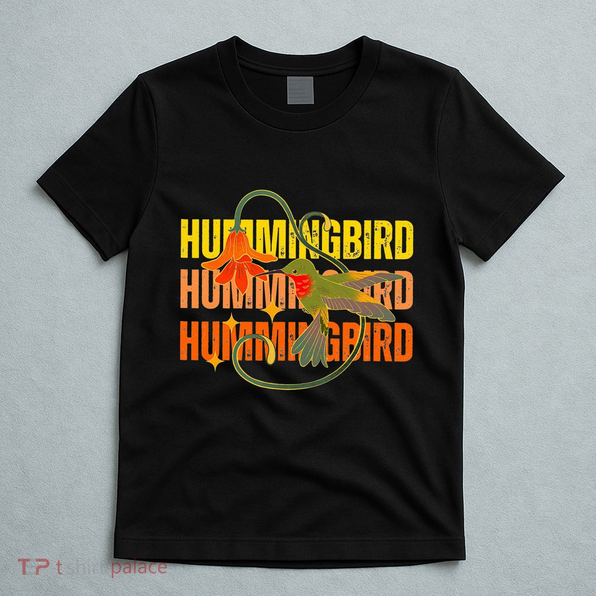 Cute Hummingbird Gift Retro Wo Vintage Hummingbird Tee T-Shirt