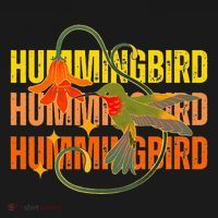 Cute Hummingbird Gift Retro Wo Vintage Hummingbird Tee T-Shirt thumb 7