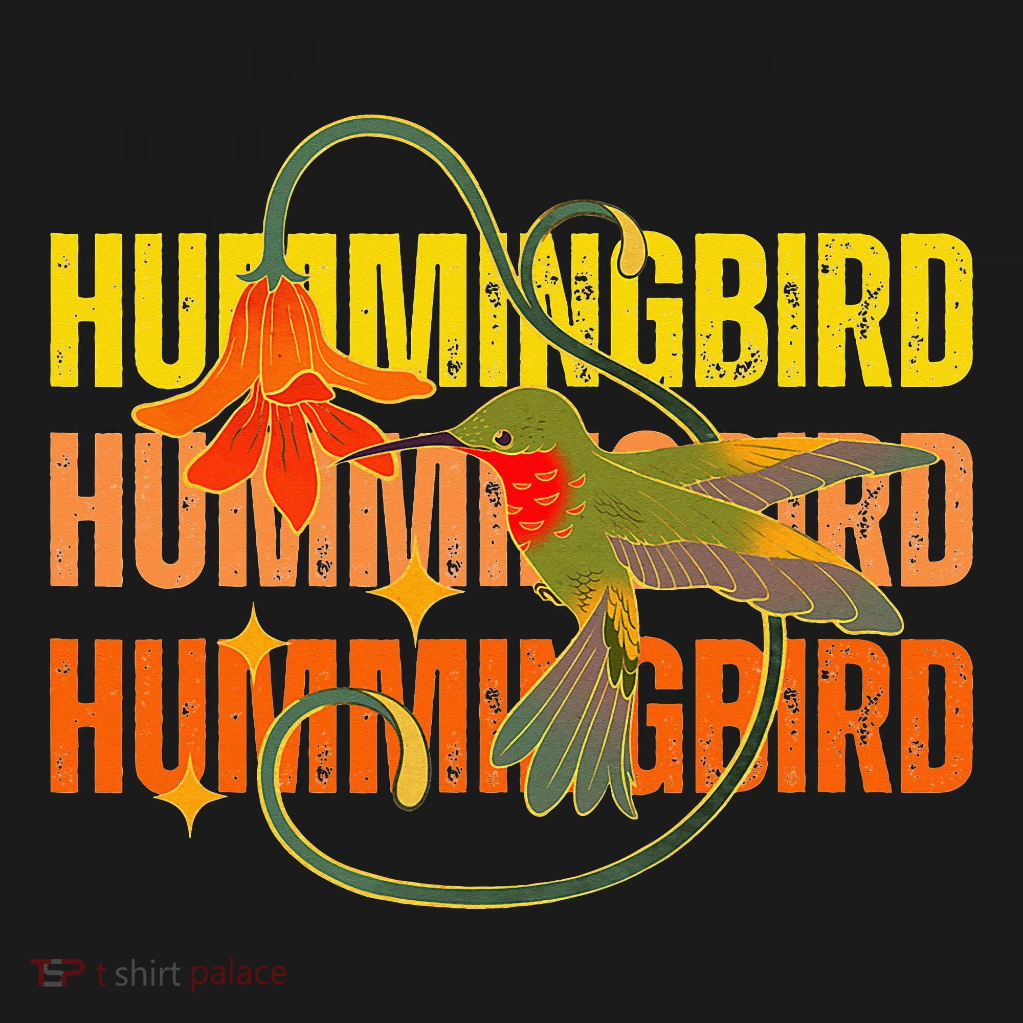 Cute Hummingbird Gift Retro Wo Vintage Hummingbird Tee T-Shirt